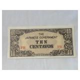 World War II Japan Ten Centavos