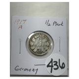 1917 A German Half Mark