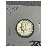 1943-S BU Mercury Dime