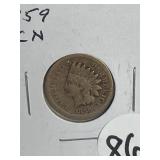 1859 CN Indian Head Cent