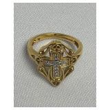 Sterling Cross Ring ï¿½ Size 9