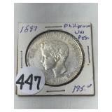 Rare 1897 Phil. UnPeso
