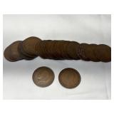 1936  Roll (25) Gr. Britain Cents