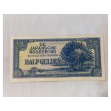 1943 Japan Half Gulden