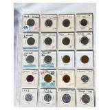 Sheet of Early Canadian Nickels