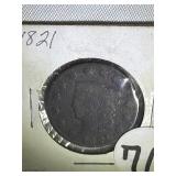 1821 Large Cent