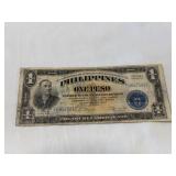 1944 Philippines 1 Peso Victory Note