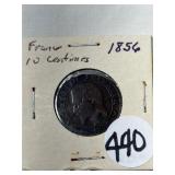 1856 France 10 Centimes