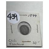 1899 Chile 5 Centavos