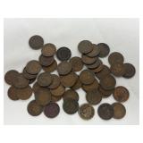 (1) Roll (50) Coins Indian Head Cents