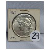 1927 Peace Dollar UNC.