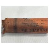 1964-D Original BU Federal Reserve Quarter Roll