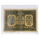 1918 Italy 2 Lire