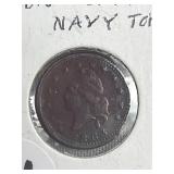 1863 Army/Navy Civil War Token