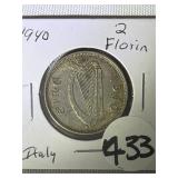 1940 Italy 2 Florin