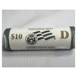 $10.00 U.S. Mint Roll Yellow Stone Quarters