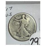 1917 REV-S W.L. Liberty Half Dollar