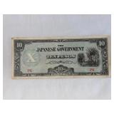 World War II Japan 10 Pesos