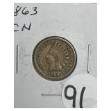 1863  CN Indian Head Cent