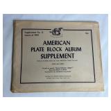 1960 U.S. Supplement Plate Block Stamps