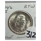 1946-S MS65 BTW Comm. Half Dollar