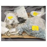 Flat of Misc Hardware Including Washers & Nuts