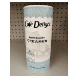 Case of cafe' delight non dairy creamer, 24- 12oz