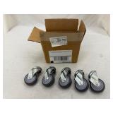 (5) Blickle Rubber Casters 2'