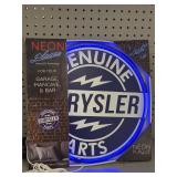 Neon Plaque Chrylser Parts, works