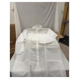 (21) Long Sleeve Disposable Lab Coats with Snaps