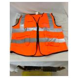 (3) XPCARE A02 Orange Reflective Safety Vest