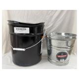 (2) Behrens Metalware Pails 8 Qt.