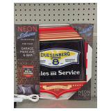 Neon Plaque Duesenburg Straight 8  16'