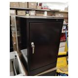Tennsco Black locking metal storage cabinet w/keys