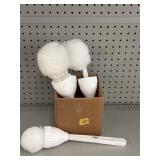 4- Cone-Style Toilet Bowl Mops 12.5'