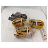 4- Tie-Down Ratchet Straps , 1000lb capacity