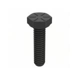 Hex Head Cap Screw: Steel, Grade 8, Black Oxide,