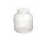 4 Pack Jars: HDPE, 129.8 fl oz Capacity, 246 mm ht