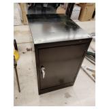 Tennsco Black locking metal storage cabinet w/keys