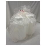 4 Pack Jars: HDPE, 129.8 fl oz Capacity, 246 mm ht