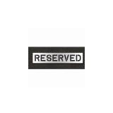 (3)Individual 10' Reserved 1/16' Durolast Plastic