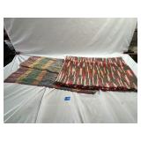 (2) Multicolored Woven Rag Rugs