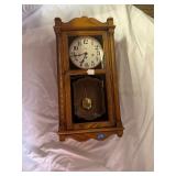Howard Miller Oak Wall Clock 14.5'x28'x7'