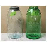 Pair of Masons Jars 9'H
