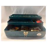 Metal Watertite Union Chest Tackle Box w/Contents