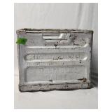 Reliable Dairy Embossed Metal Crate 13'×13'×10.5'