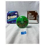 2 Spools Fishing Lines and Package of Sinkers