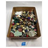 Box with Assorted Buttons 12'x9'x6'