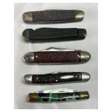 Vintage 2 Blade Pocket Knives 3.5'