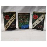 3 - Tabacco Tins 4.5'H